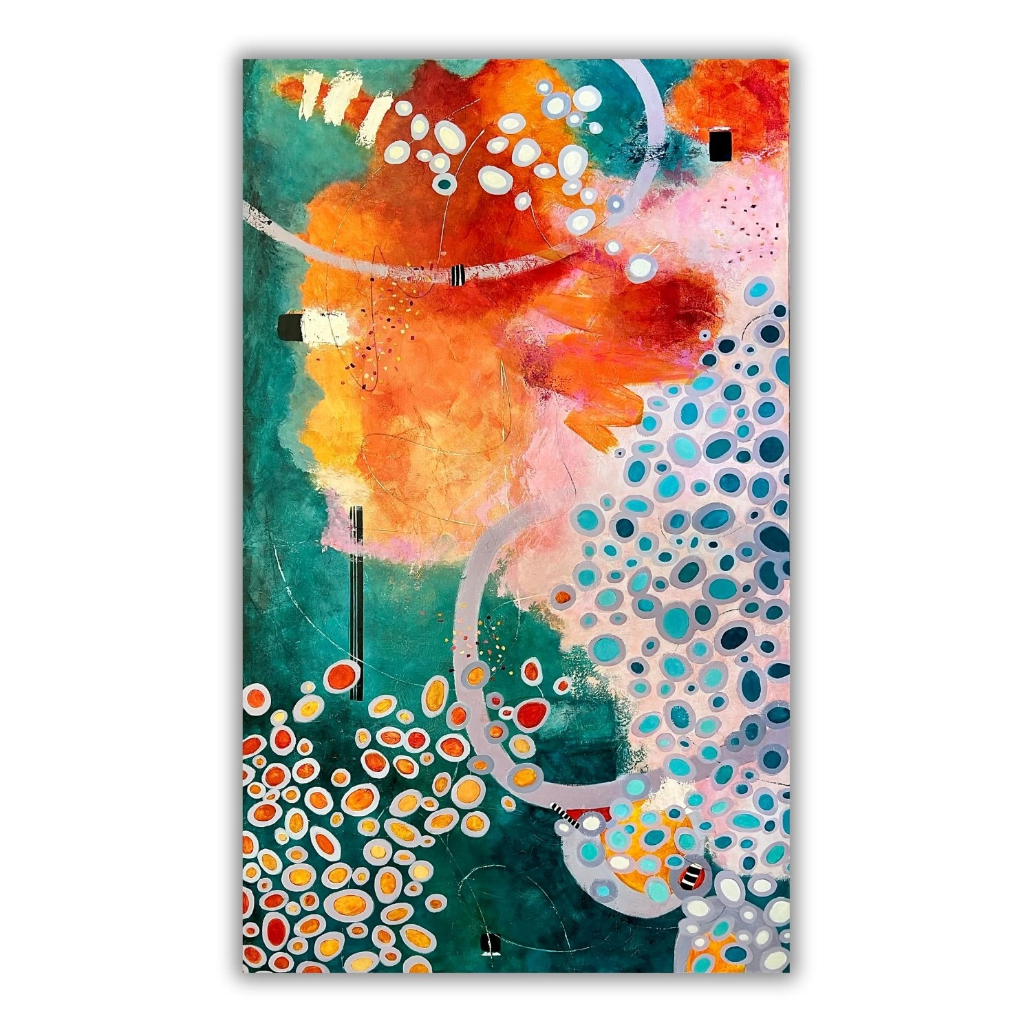 Portrait abstract artwork Kaleidoscope with dynamic composition