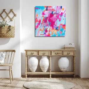 abstract artwork Unboxable in a classy entrance wall